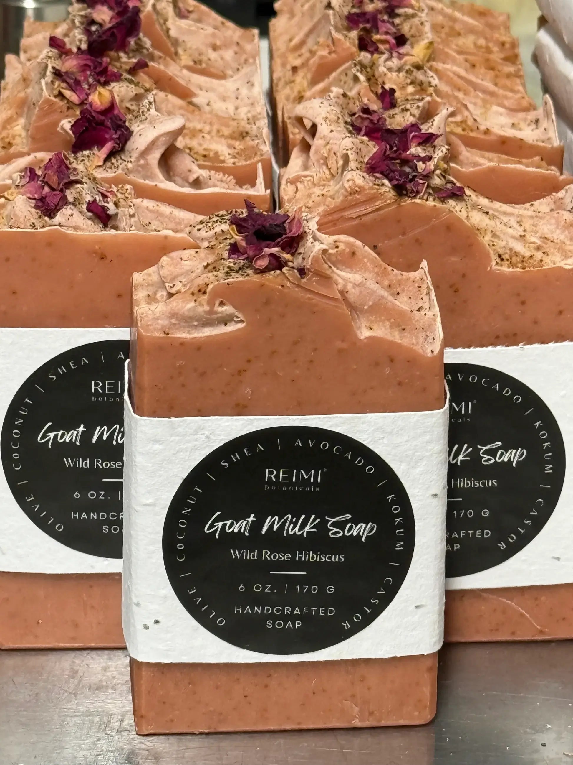 Goat Milk Wild Rose Hibiscus Bar Soap