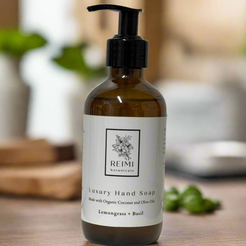 Lemongrass + Basil Liquid Castile Soap